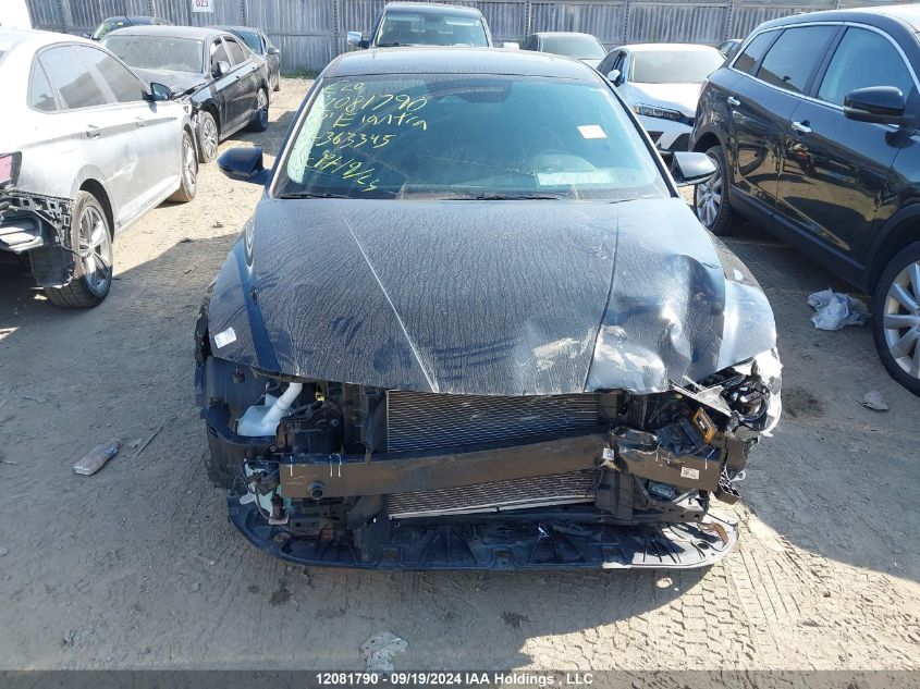 2022 Hyundai Elantra Preferred Ivt With Sun And Tech Package VIN: KMHLM4AG5NU363345 Lot: 12081790