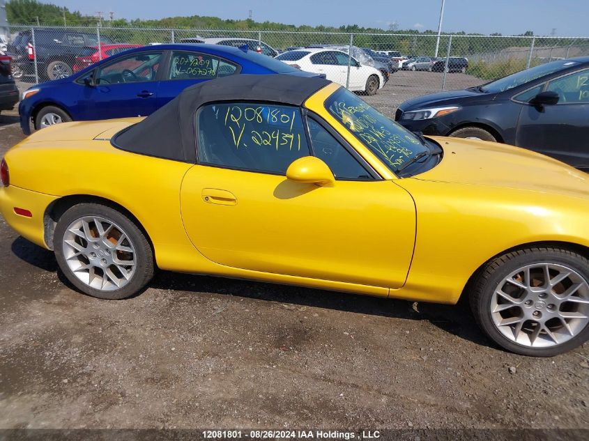 2002 Mazda Mx-5 Miata Ls VIN: JM1NB353120229391 Lot: 12081801