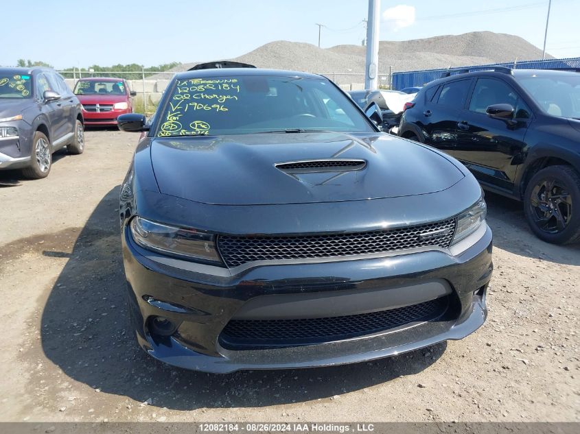 2022 Dodge Charger Gt VIN: 2C3CDXMG0NH190696 Lot: 12082184