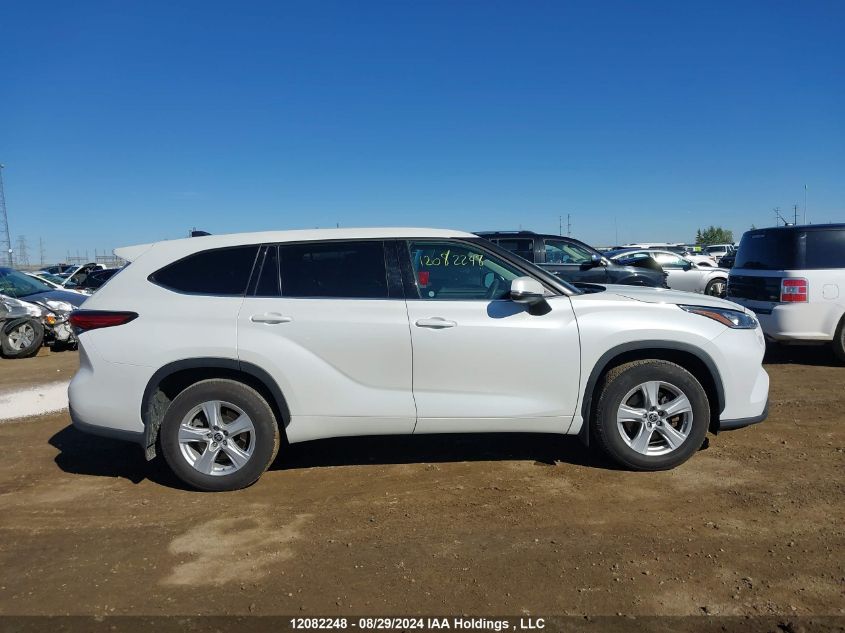 2022 Toyota Highlander L/Le VIN: 5TDBZRBH7NS189630 Lot: 12082248