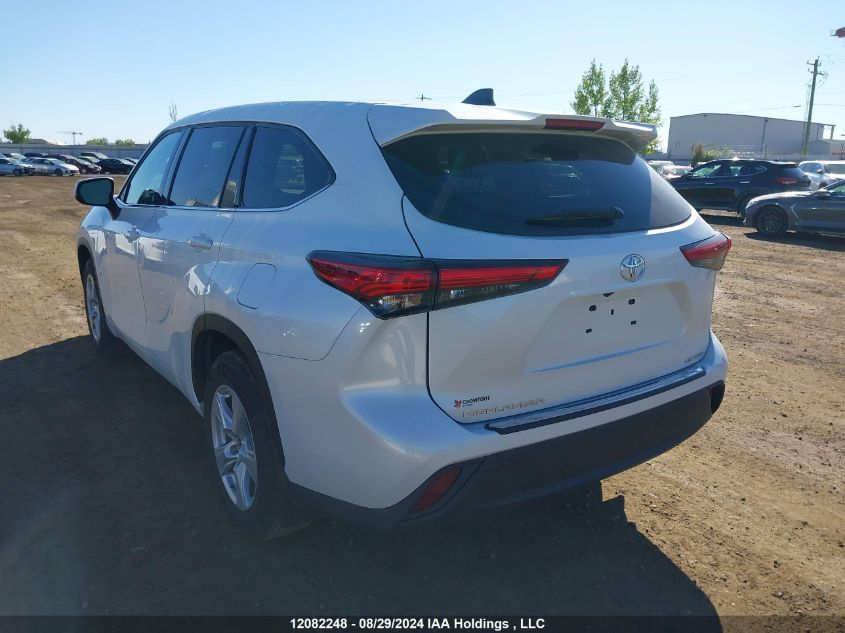 2022 Toyota Highlander L/Le VIN: 5TDBZRBH7NS189630 Lot: 12082248