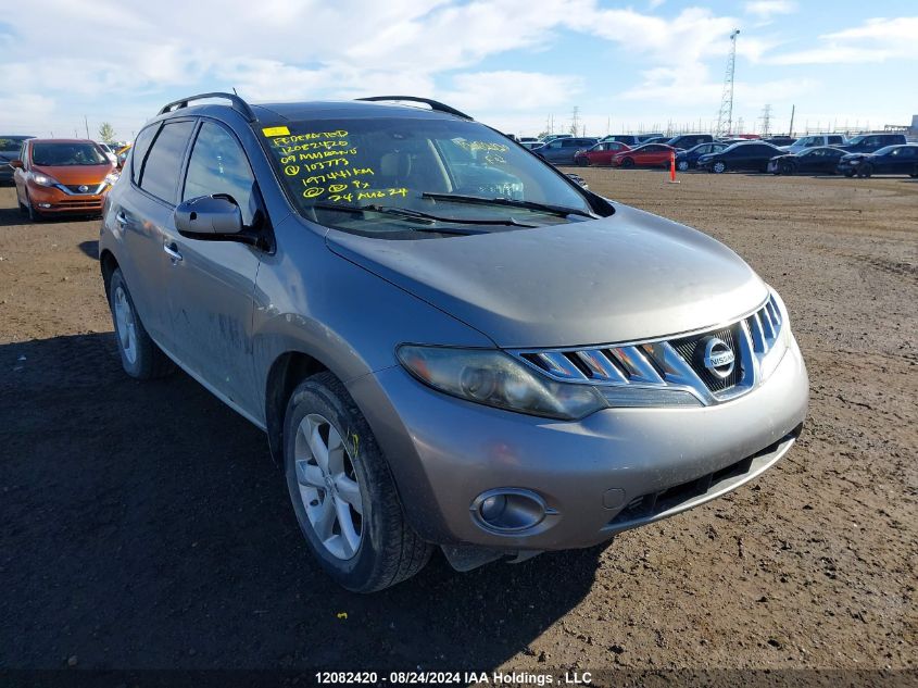 JN8AZ18WX9W103773 2009 Nissan Murano Sl