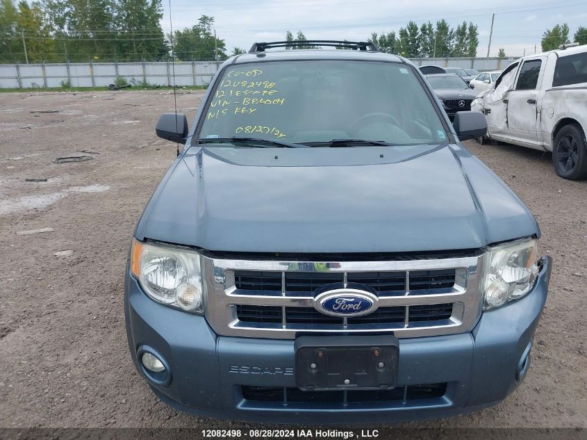 2012 Ford Escape Xlt VIN: 1FMCU0DG7CKB86004 Lot: 12082498