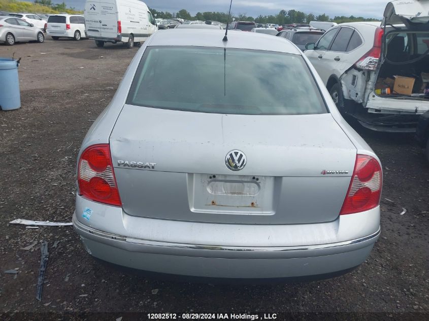 2005 Volkswagen Passat Sedan VIN: WVWBD63B85P045036 Lot: 12082512