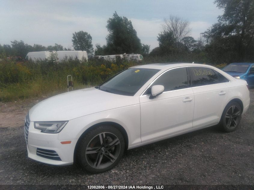 2017 Audi A4 VIN: WAUCNAF45HA170002 Lot: 12082806