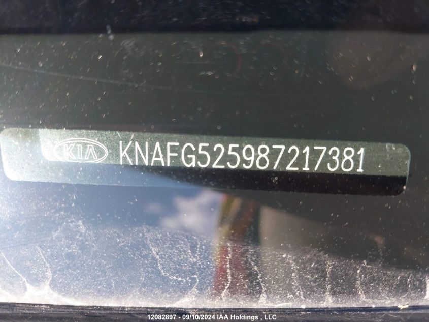 KNAFG525987217381 2008 Kia Rondo Lx/Ex