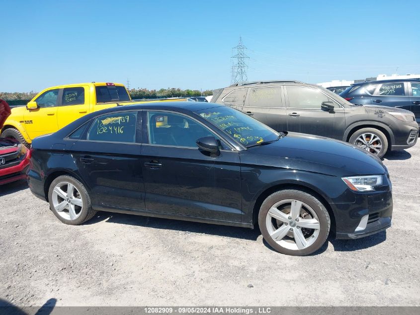 2019 Audi A3 VIN: WAUAUGFF7K1024416 Lot: 12082909