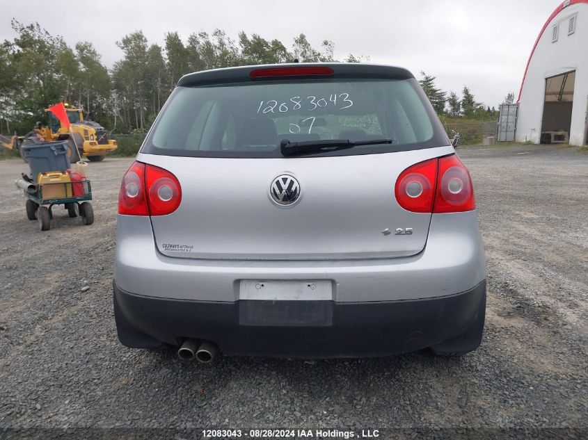 2007 Volkswagen Rabbit VIN: WVWBR71K07W003060 Lot: 12083043