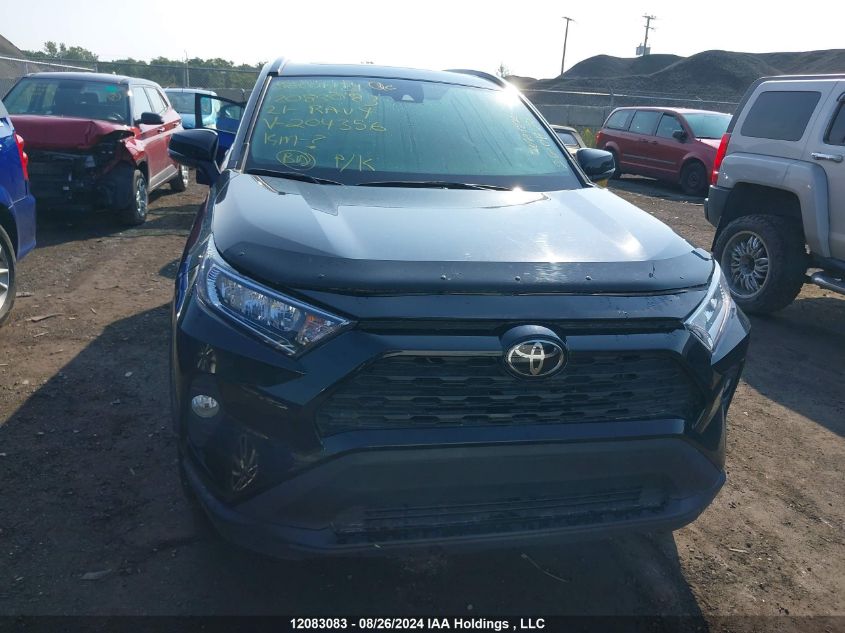 2021 Toyota Rav4 Xle/Xle Premium VIN: 2T3R1RFV9MW204356 Lot: 12083083