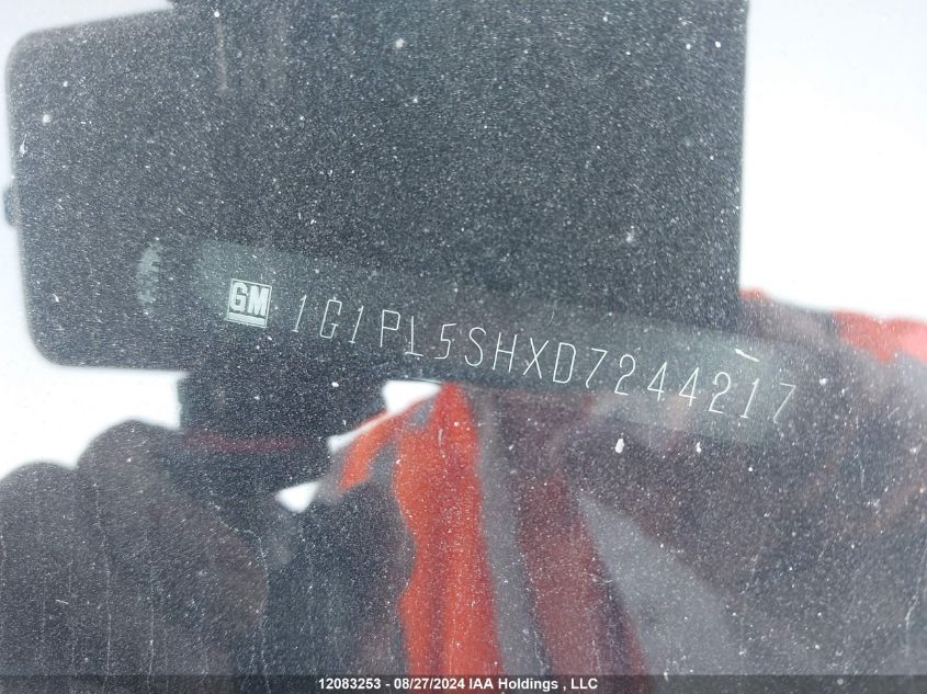 2013 Chevrolet Cruze VIN: 1G1PL5SHXD7244217 Lot: 12083253