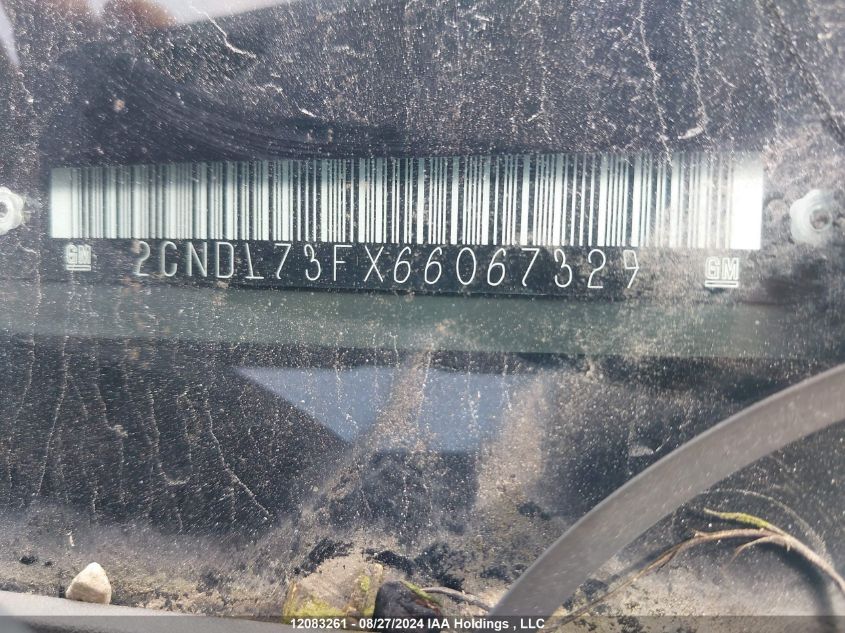2006 Chevrolet Equinox VIN: 2CNDL73FX66067329 Lot: 12083261