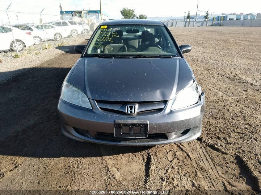 2005 Honda Civic Sdn VIN: 2HGES16305H034998 Lot: 12083263