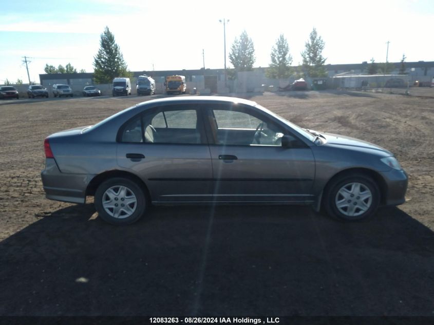 2005 Honda Civic Sdn VIN: 2HGES16305H034998 Lot: 12083263