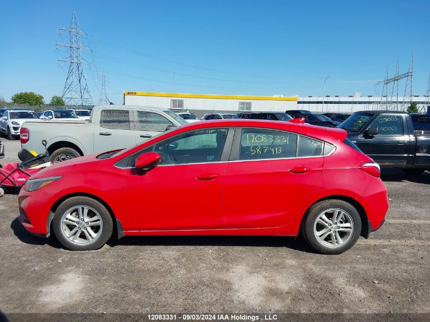 2018 Chevrolet Cruze VIN: 3G1BE6SM9JS587413 Lot: 12083331