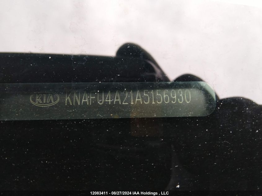 2010 Kia Forte VIN: KNAFU4A21A5156930 Lot: 12083411