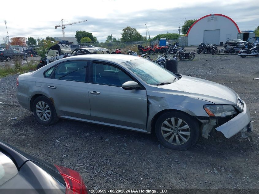 2012 Volkswagen Passat 2.5L S VIN: 1VWAP7A34CC007356 Lot: 12083559