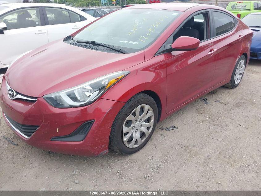 2015 Hyundai Elantra Gl VIN: 5NPDH4AE6FH624151 Lot: 12083667