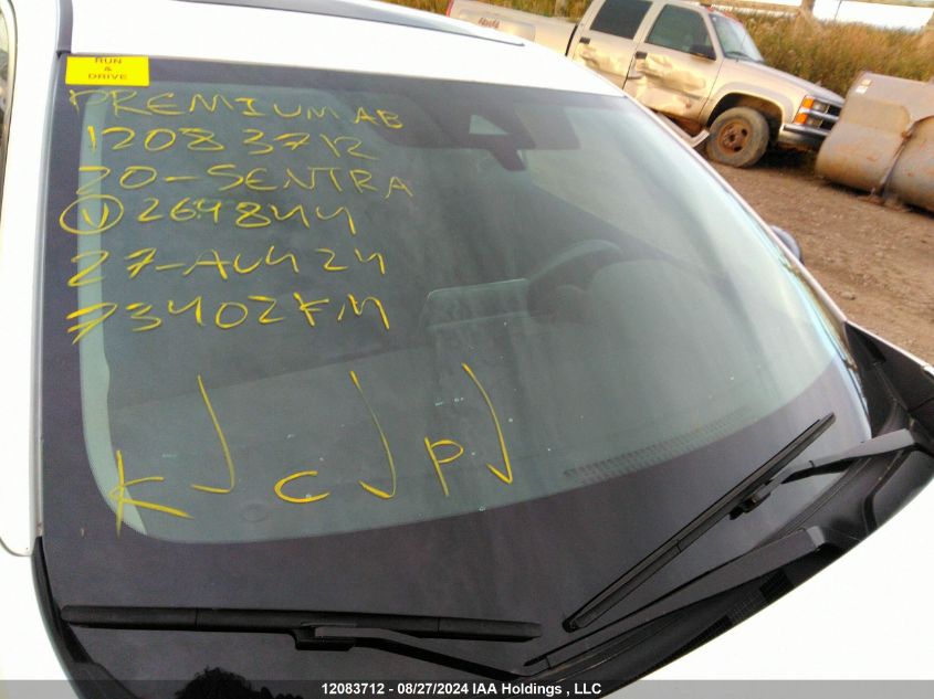 2020 Nissan Sentra VIN: 3N1AB8DVXLY264844 Lot: 12083712