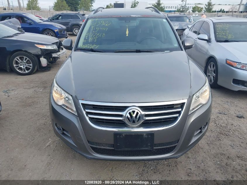 2010 Volkswagen Tiguan VIN: WVGBV7AX6AW517618 Lot: 12083920