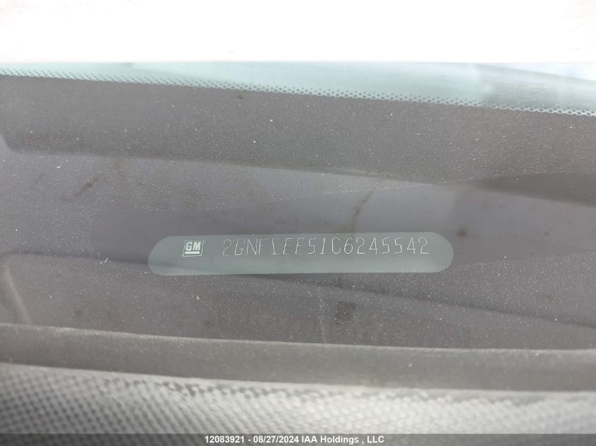 2012 Chevrolet Equinox VIN: 2GNFLEE51C6245542 Lot: 12083921