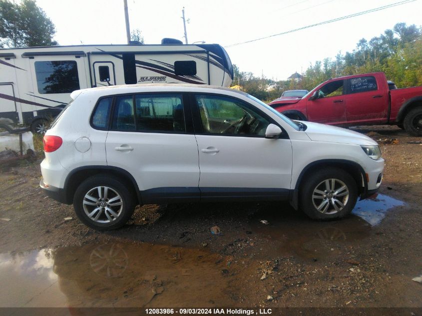 2013 Volkswagen Tiguan VIN: WVGJV3AX4DW581939 Lot: 12083986