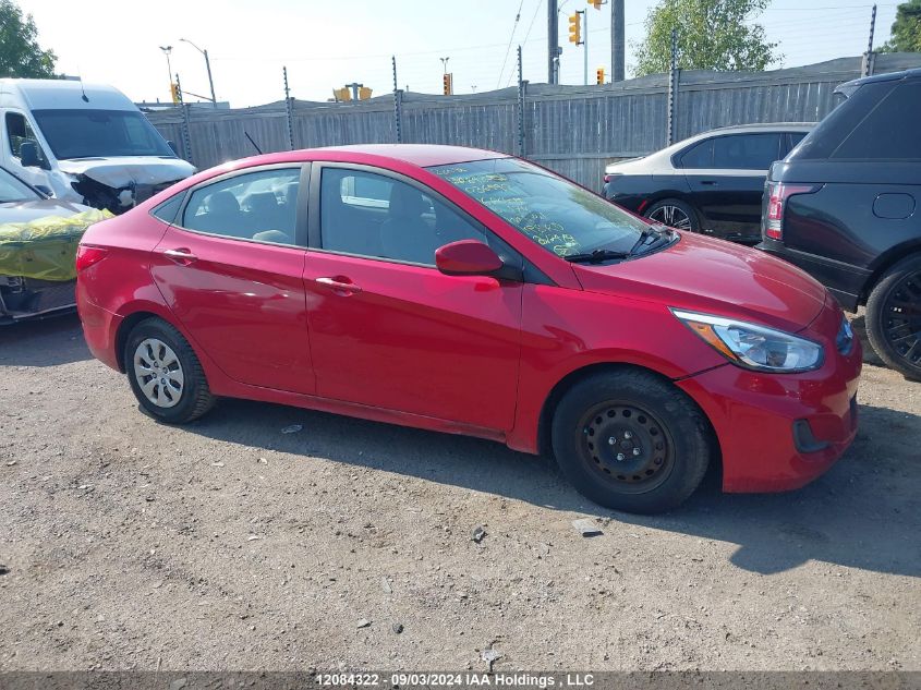 2016 Hyundai Accent Se VIN: KMHCT4AE4GU036990 Lot: 12084322