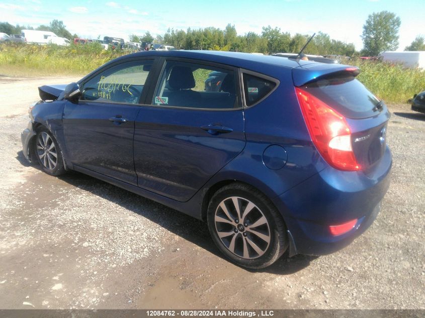 2015 Hyundai Accent Gls/Se VIN: KMHCU5AE8FU198199 Lot: 12084762