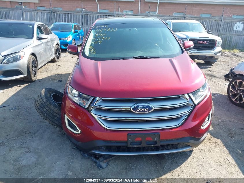 2017 Ford Edge Sel VIN: 2FMPK3J84HBC10928 Lot: 12084937