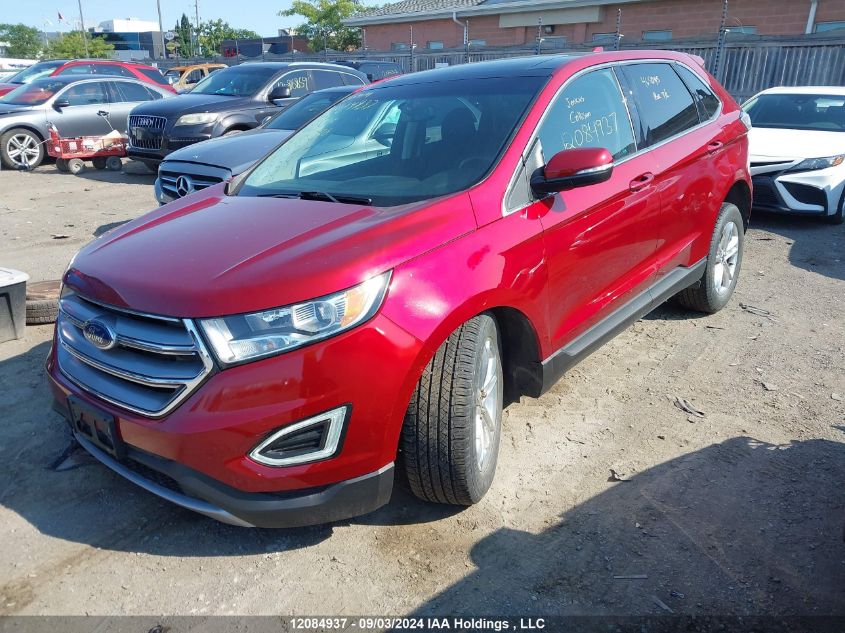 2017 Ford Edge Sel VIN: 2FMPK3J84HBC10928 Lot: 12084937