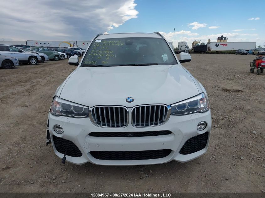 2017 BMW X3 VIN: 5UXWX7C52H0U40897 Lot: 12084957