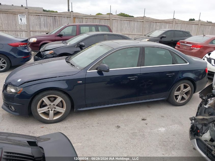 2011 Audi A4 VIN: WAUFFCFL3BN017423 Lot: 12085034