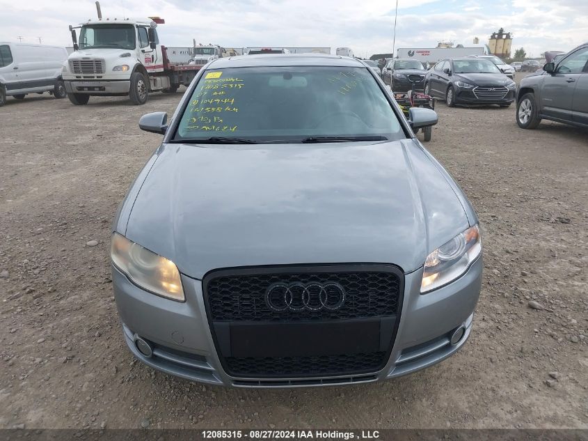 2007 Audi A4 VIN: WAUDH78E97A104944 Lot: 12085315