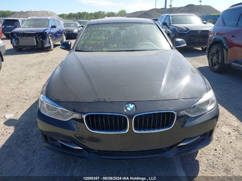 2013 BMW 328 Xi VIN: WBA3B3C51DJ898413 Lot: 12085357