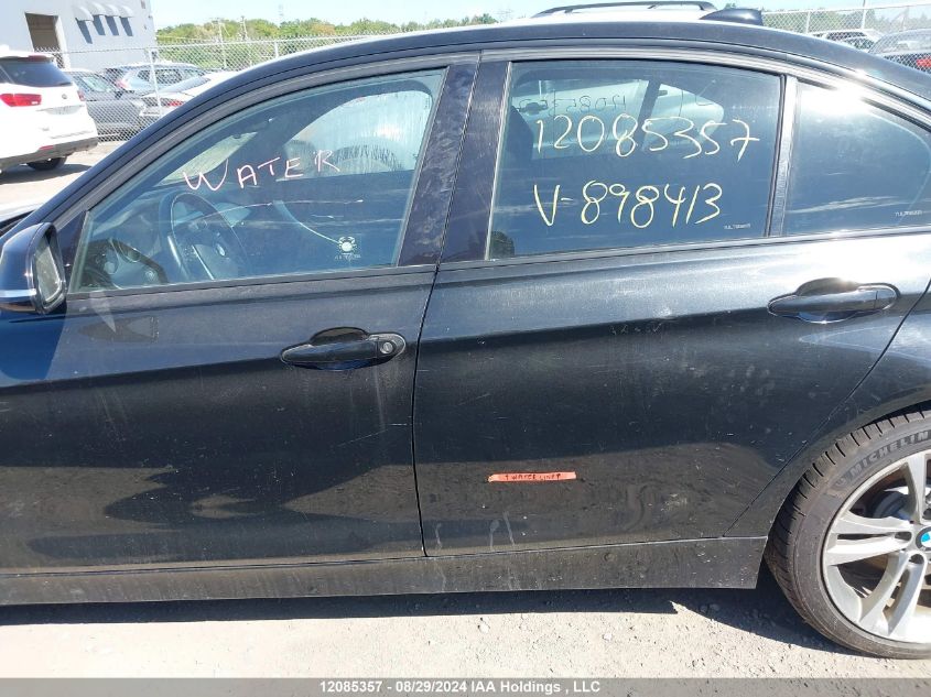 2013 BMW 328 Xi VIN: WBA3B3C51DJ898413 Lot: 12085357