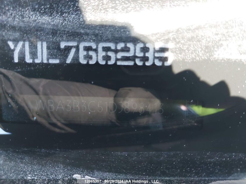 2013 BMW 328 Xi VIN: WBA3B3C51DJ898413 Lot: 12085357