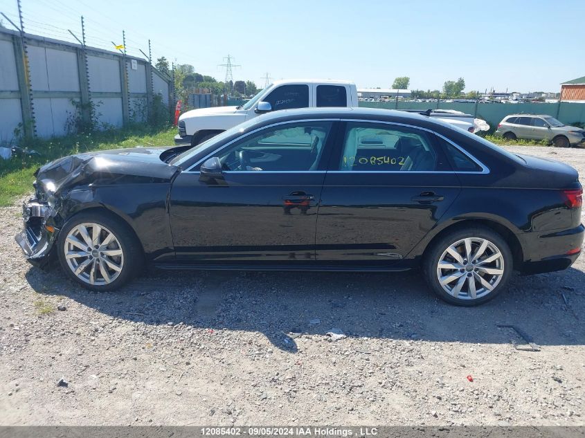 2018 Audi A4 Sedan VIN: WAUANAF44JA146772 Lot: 12085402