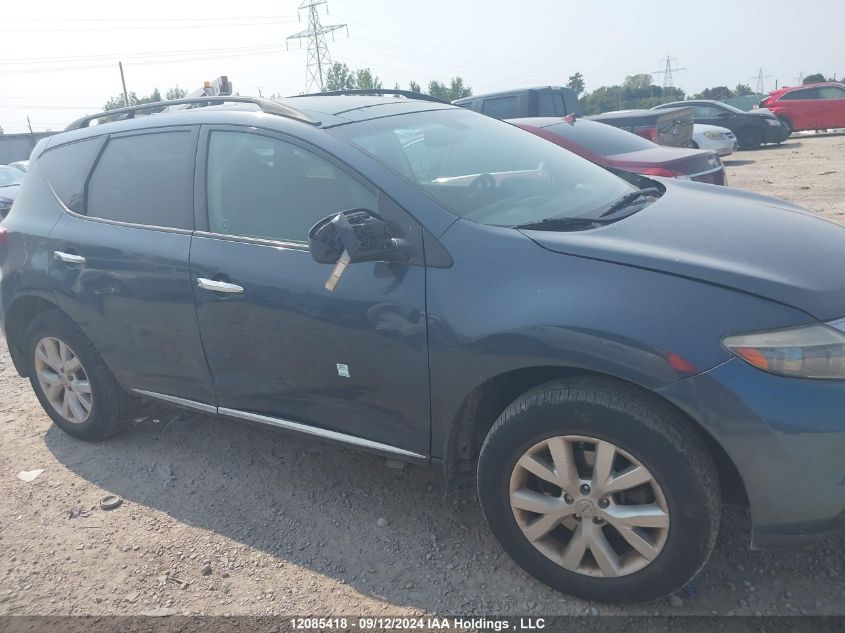 2011 Nissan Murano Sl VIN: JN8AZ1MW9BW175222 Lot: 12085418