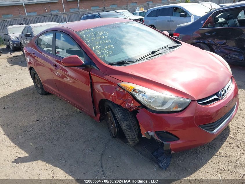 5NPDH4AEXDH308880 2013 Hyundai Elantra Gls/Limited