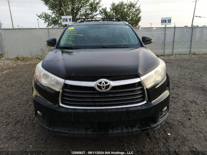 2015 Toyota Highlander Limited/Ltd Platinum VIN: 5TDDKRFH0FS220127 Lot: 12085637