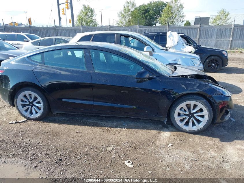 2022 Tesla Model 3 VIN: 5YJ3E1EA9NF335921 Lot: 12085644