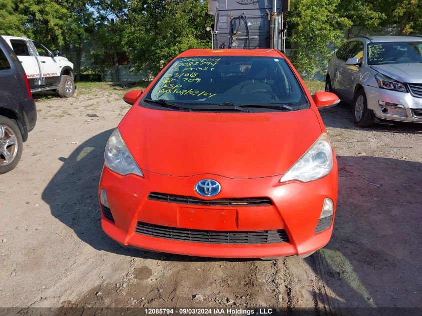 JTDKDTB31C1031018 2012 Toyota Prius C