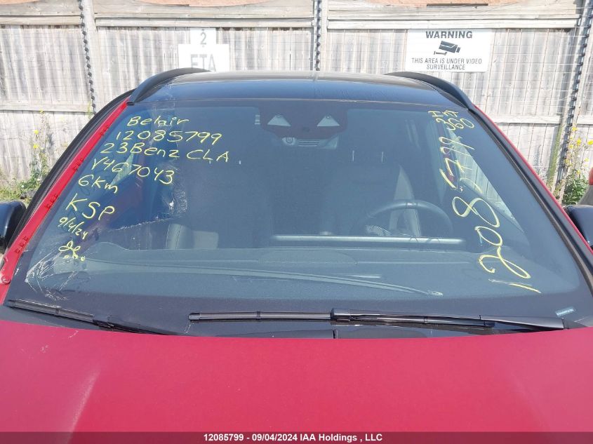 2023 Mercedes-Benz Gla VIN: W1N4N4HB9PJ467043 Lot: 12085799