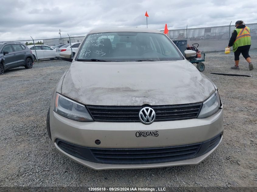 2012 Volkswagen Jetta Sedan VIN: 3VWDK7AJXCM127025 Lot: 12085818