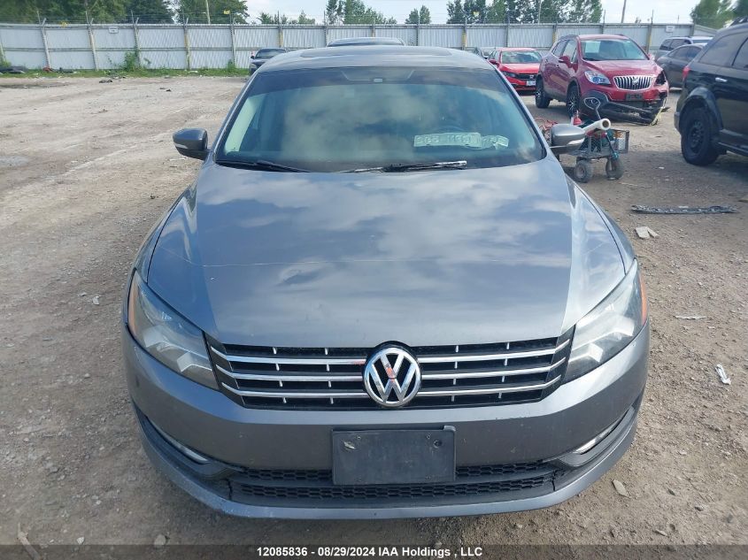 2013 Volkswagen Passat VIN: 1VWCN7A3XDC098214 Lot: 12085836