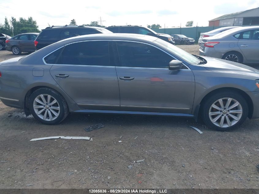 2013 Volkswagen Passat VIN: 1VWCN7A3XDC098214 Lot: 12085836