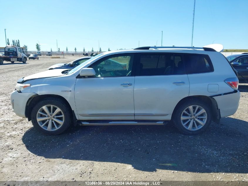 2012 Toyota Highlander Hybrid Limited VIN: JTEDC3EH5C2010830 Lot: 12086136