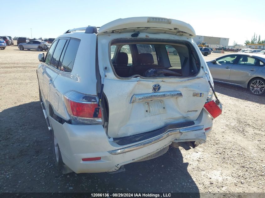 2012 Toyota Highlander Hybrid Limited VIN: JTEDC3EH5C2010830 Lot: 12086136