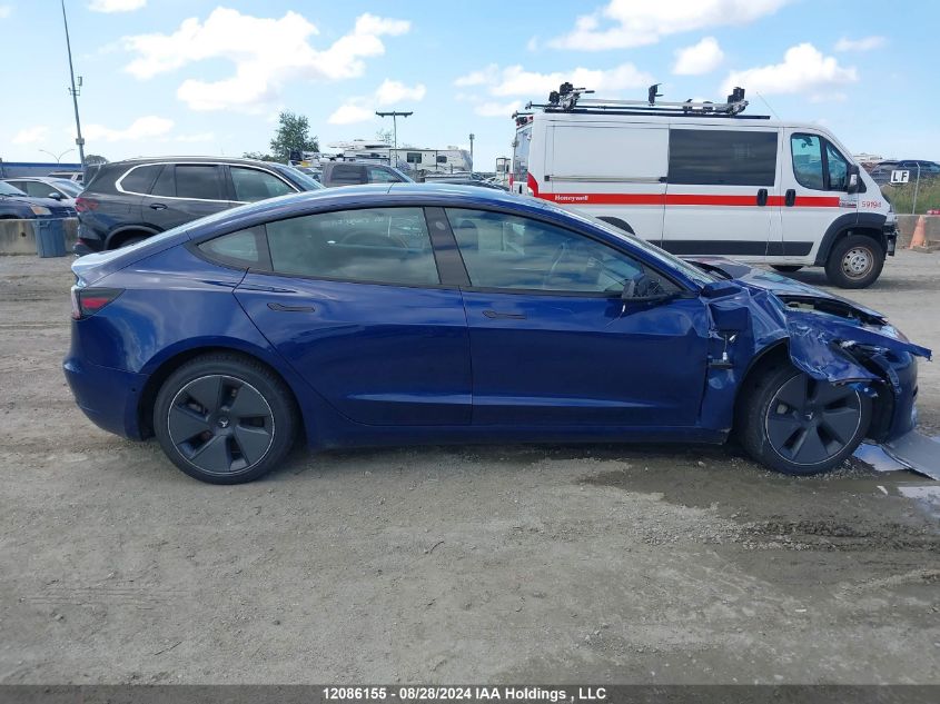 2022 Tesla Model 3 VIN: 5YJ3E1EB2NF296971 Lot: 12086155