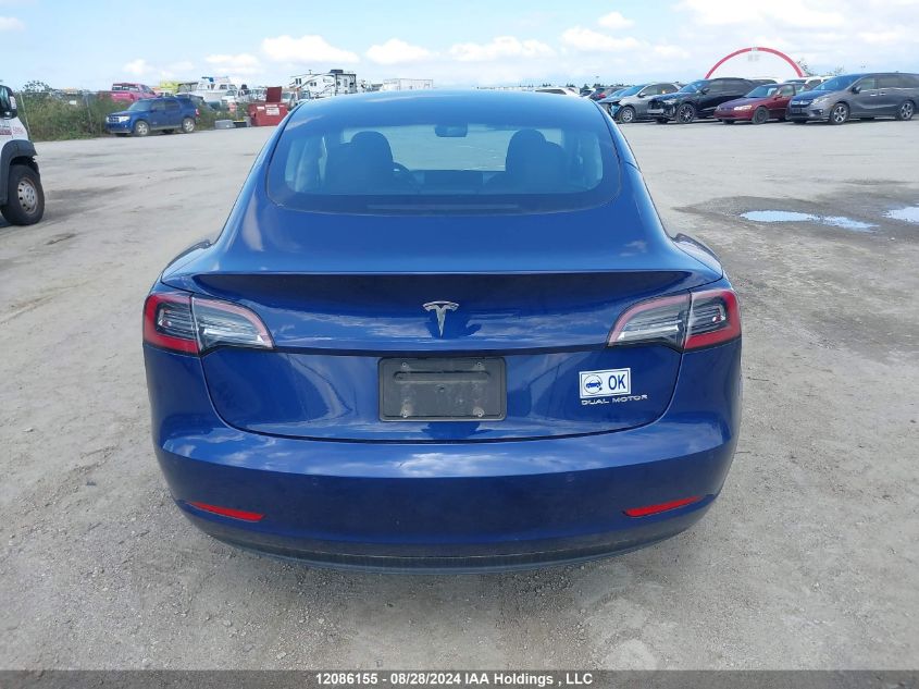 2022 Tesla Model 3 VIN: 5YJ3E1EB2NF296971 Lot: 12086155