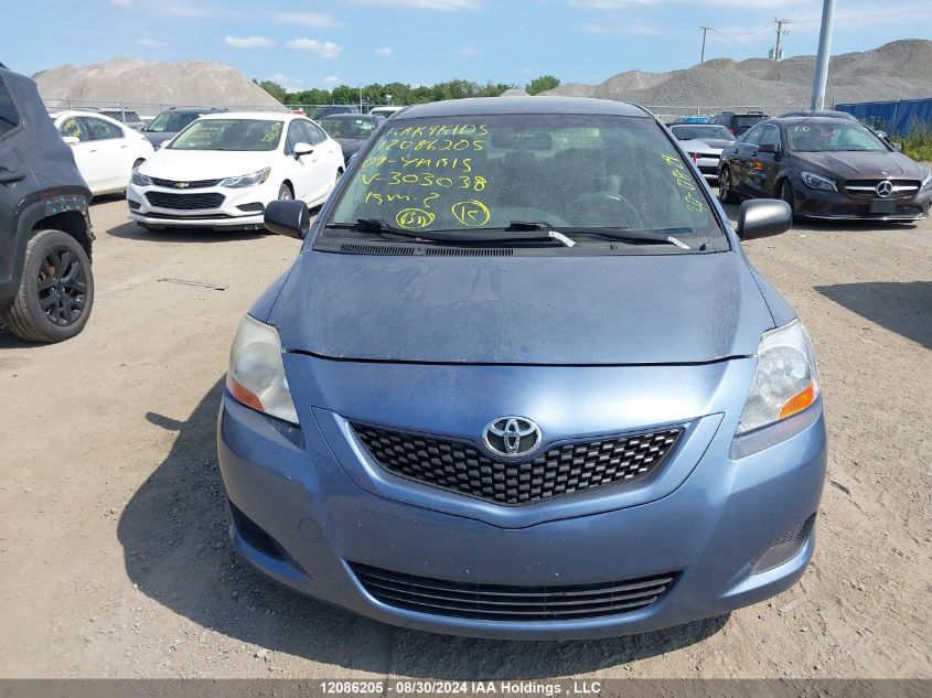 2009 Toyota Yaris VIN: JTDBT923091303038 Lot: 12086205